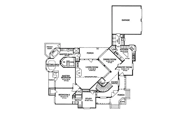 Luxury House Plan First Floor - Houston Luxury Home 019S-0015 | House Plans and More