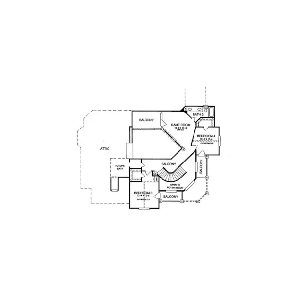 Luxury House Plan Second Floor - Houston Luxury Home 019S-0015 | House Plans and More