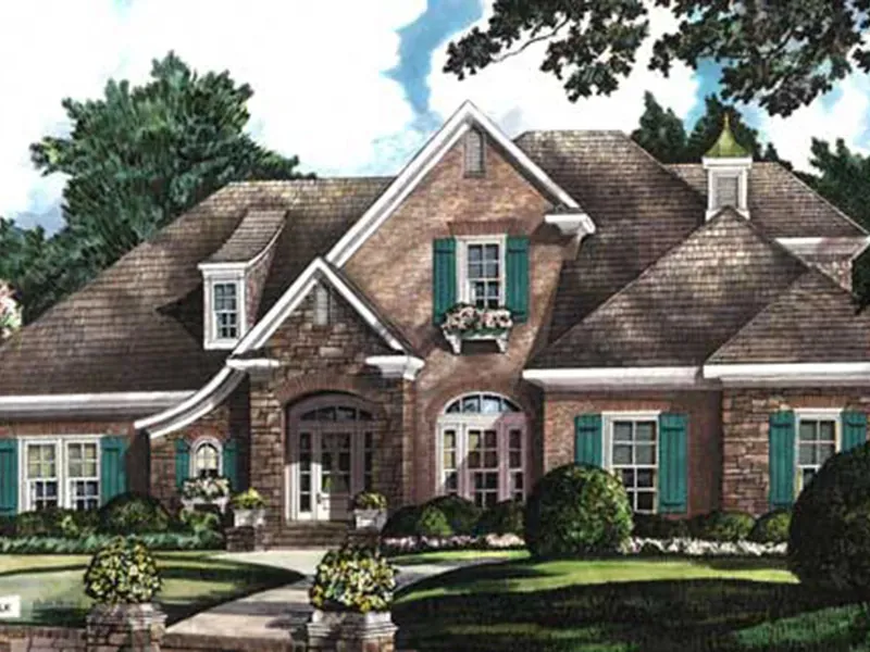 European House Plan Front Image - Monteagle Luxury Home 019S-0018 | House Plans and More