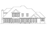 Mediterranean House Plan Rear Elevation - Balleroy Luxury Home 019S-0019 | House Plans and More