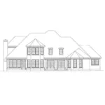 Cabin & Cottage House Plan Rear Elevation - Balleroy Luxury Home 019S-0019 | House Plans and More