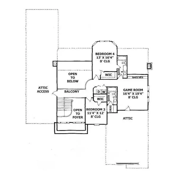 Luxury House Plan Second Floor - Poplar Oaks Luxury Home 019S-0020 | House Plans and More