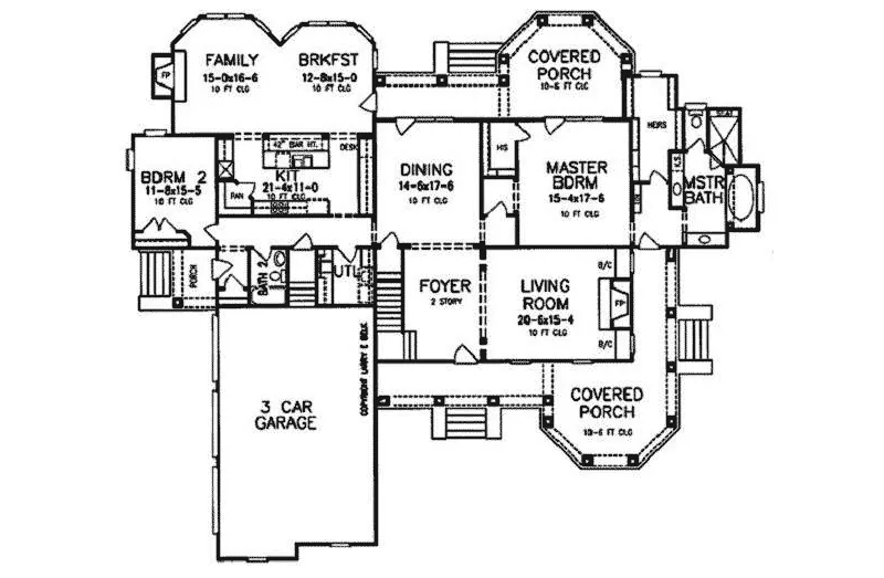 Luxury House Plan First Floor - Overlook Traditional Home 019S-0021 | House Plans and More
