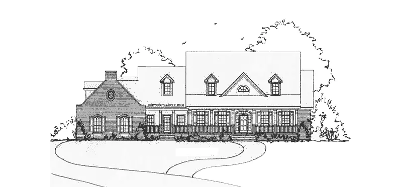 Luxury House Plan Front Elevation - Ellenview Southern Home 019S-0023 | House Plans and More