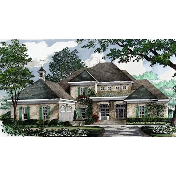 Traditional House Plan Front of Home - Serrant Traditional Home 019S-0024 | House Plans and More