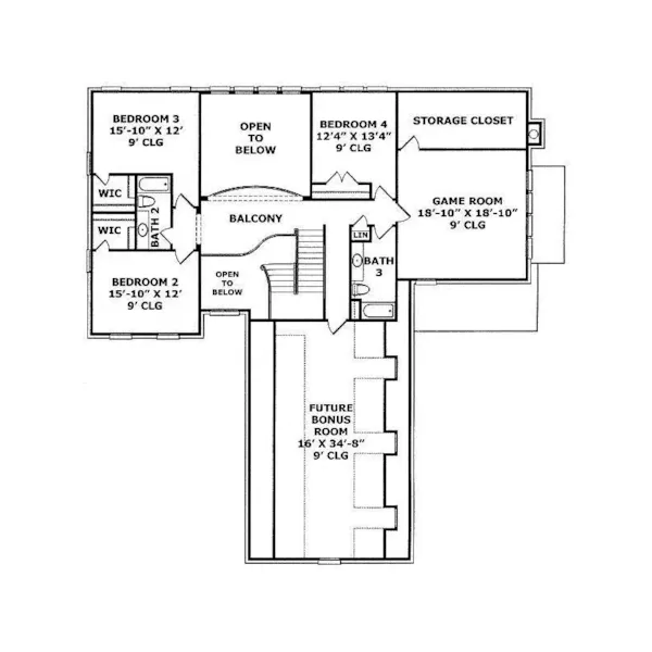 Luxury House Plan Second Floor - Wading River Craftsman Home 019S-0025 | House Plans and More