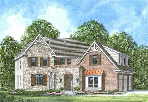 Mountain House Plan Front of Home - Yorkshire European Home 019S-0026 | House Plans and More
