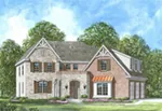 Luxury House Plan Front of Home - Yorkshire European Home 019S-0026 | House Plans and More