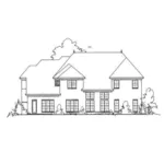 Mountain House Plan Rear Elevation - Yorkshire European Home 019S-0026 | House Plans and More