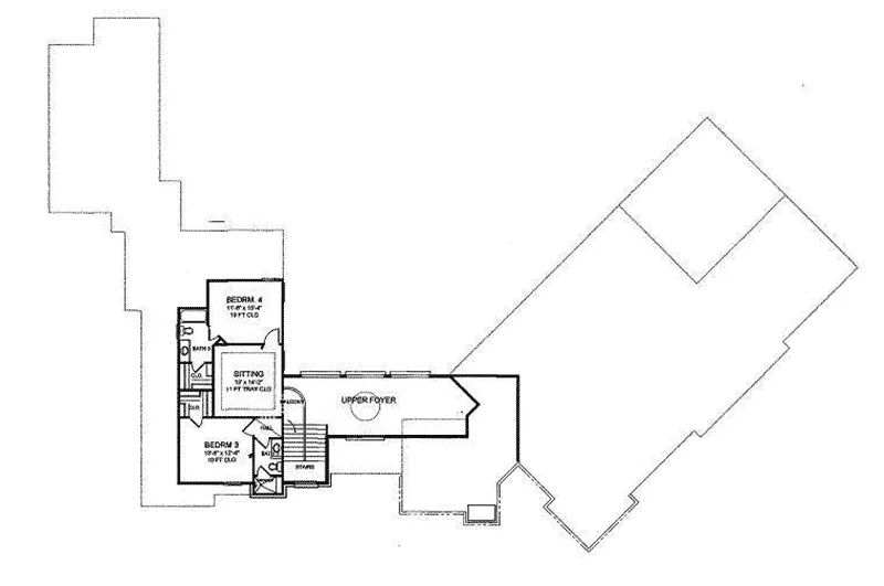 Modern House Plan Second Floor - 019S-0040 - Shop House Plans and More