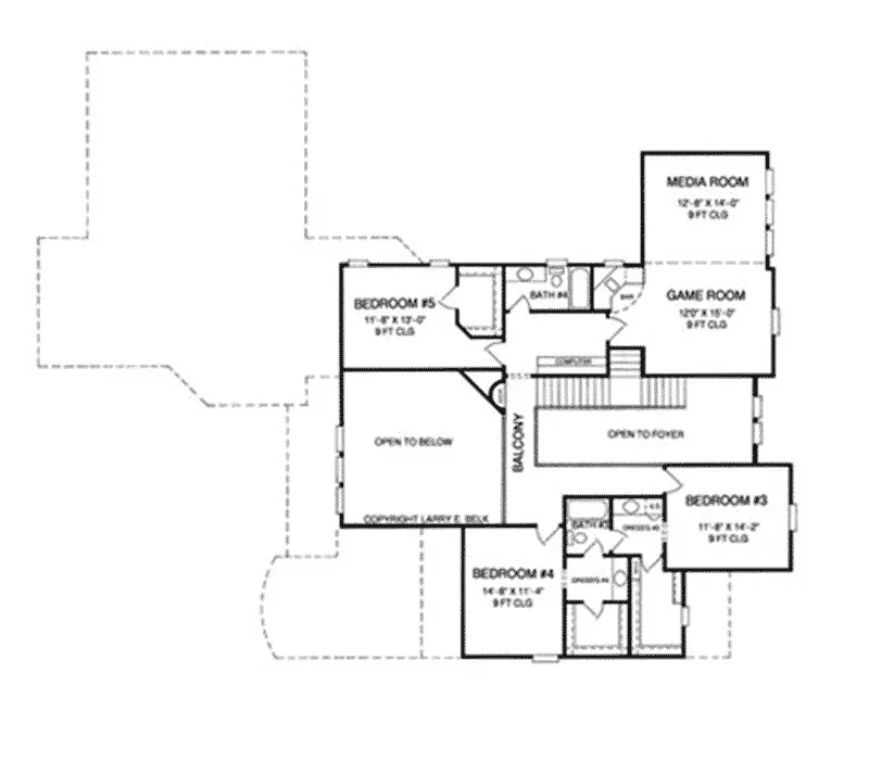 European House Plan Second Floor - 019S-0042 - Shop House Plans and More