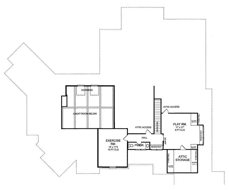 Arts & Crafts House Plan Second Floor - 019S-0043 - Shop House Plans and More