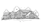 Arts & Crafts House Plan Front Elevation - 019S-0043 - Shop House Plans and More