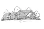 Mountain House Plan Front Elevation - Conrad Place Luxury Home 019S-0043 - Shop House Plans and More