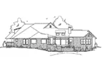 Country House Plan Rear Elevation - 019S-0043 - Shop House Plans and More