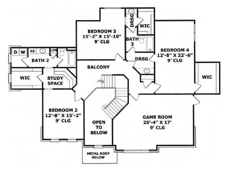 Luxury House Plan Second Floor - Meredith Luxury Home 019S-0045 | House Plans and More