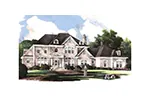Luxury House Plan Front of Home - Meredith Luxury Home 019S-0045 | House Plans and More