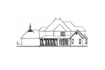 Luxury House Plan Rear Elevation - Meredith Luxury Home 019S-0045 | House Plans and More