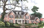 Greek Revival House Plan Front of House 019S-0051