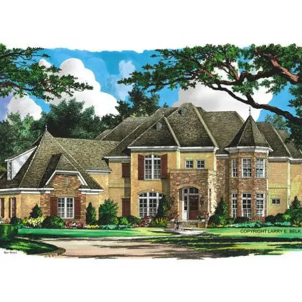 Luxury House Plan Front Image - 019S--0055 | House Plans and More