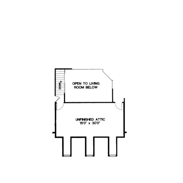 Southern House Plan Second Floor - Harlowton Southern Home 020D-0009 - Search House Plans and More