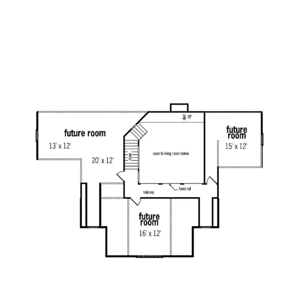 Southern House Plan Second Floor - Dearborn Southern Country Home 020D-0012 - Search House Plans and More