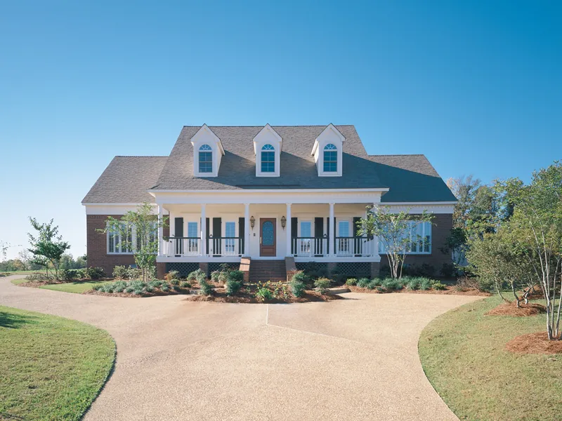 Southern Style Home With Grand Covered Front Porch