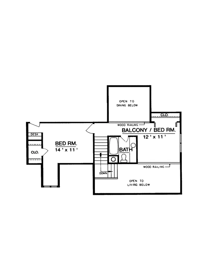 Bungalow House Plan Second Floor - Hobson Mill Bungalow Home 020D-0018 - Search House Plans and More