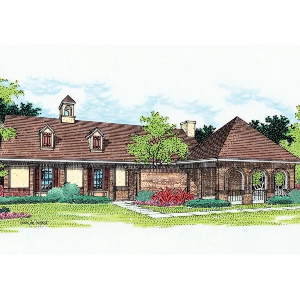 Country House Plan Front of Home - Corning Traditional Home 020D-0029 - Search House Plans and More