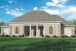 Symmetrical Brick Ranch Home With Corner Quoins