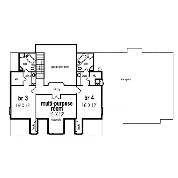 Luxury House Plan Second Floor - Donivan Southern Home 020D-0039 - Search House Plans and More