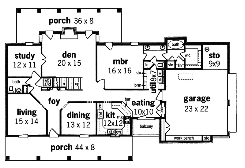 Southern House Plan First Floor - Amorel Luxury Southern Home 020D-0040 - Search House Plans and More