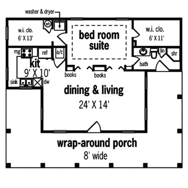 Country House Plan First Floor - Jordan Plantation Cottage Home 020D-0049 - Search House Plans and More