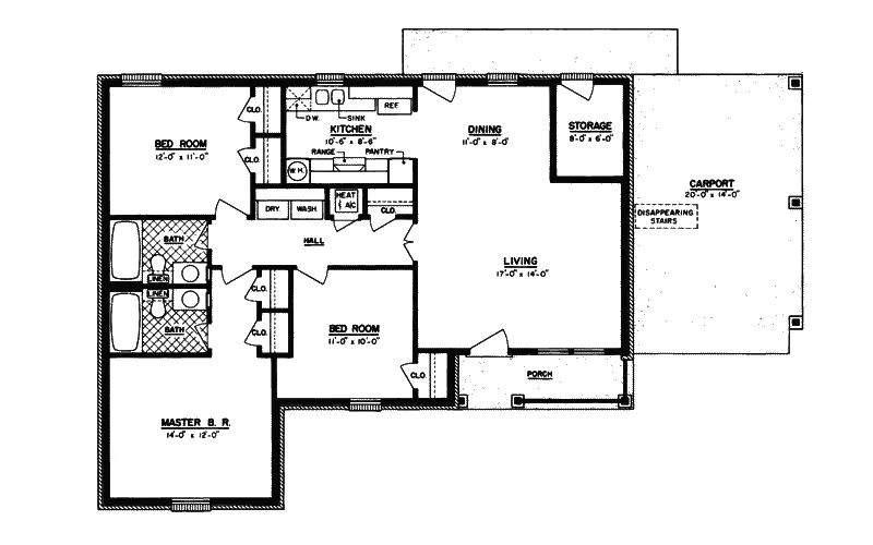 Traditional House Plan First Floor - Kaiser Ridge Traditional Home 020D-0064 - Search House Plans and More
