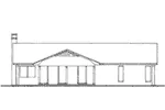 Traditional House Plan Rear Elevation - Gregory Lane Country Ranch Home 020D-0085 - Search House Plans and More