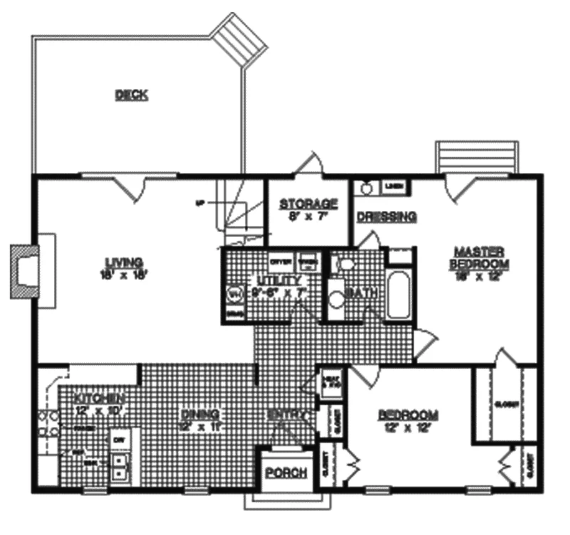 Country House Plan First Floor - Goodwin Cliff Cape Cod Home 020D-0091 - Search House Plans and More