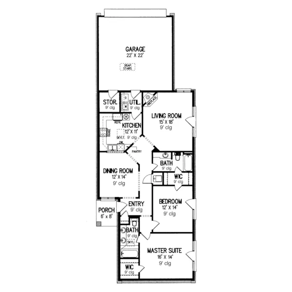 Florida House Plan First Floor - Hilleman Spanish Style Home 020D-0092 - Search House Plans and More