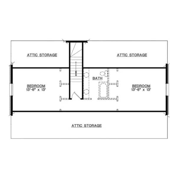 Country House Plan Second Floor - Tilton Lowcountry Home 020D-0093 - Shop House Plans and More