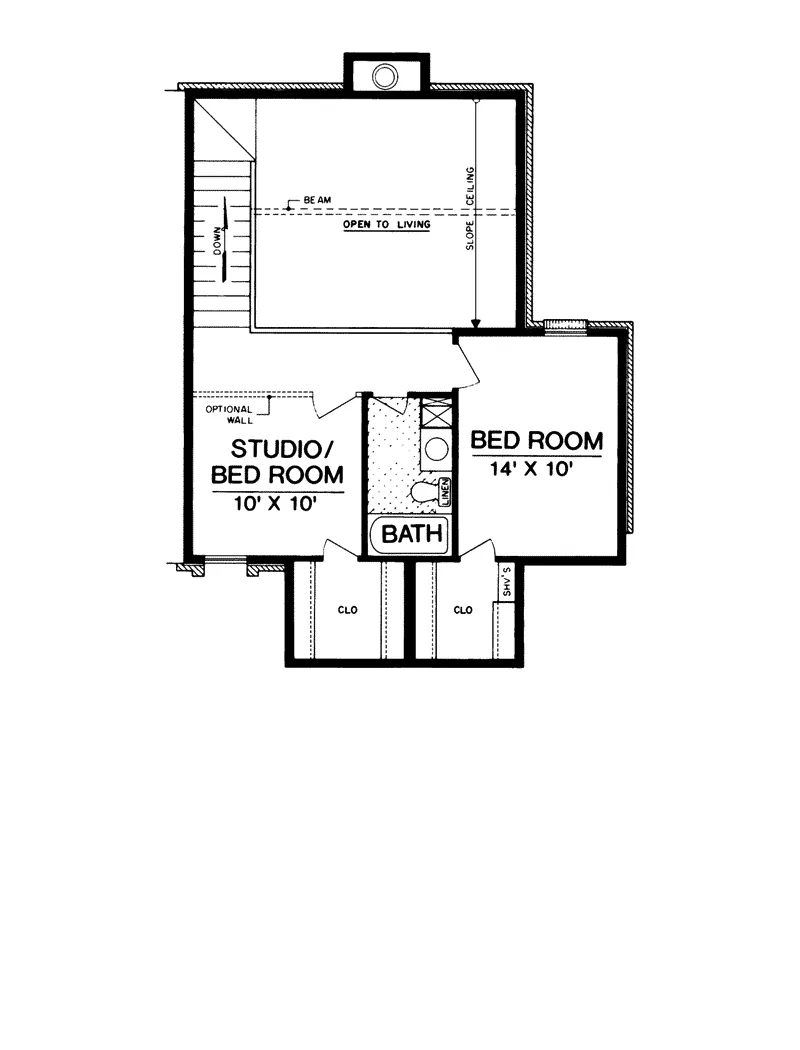 Traditional House Plan Second Floor - Hughes Traditional Modern Home 020D-0110 - Search House Plans and More