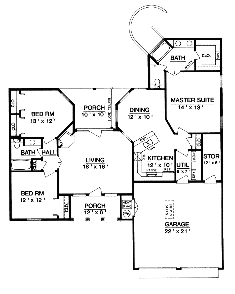 Florida House Plan First Floor - Wheatley Florida Style Home 020D-0112 - Shop House Plans and More