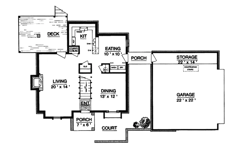 Modern House Plan First Floor - Clarendon Ridge Rustic Home 020D-0120 - Search House Plans and More
