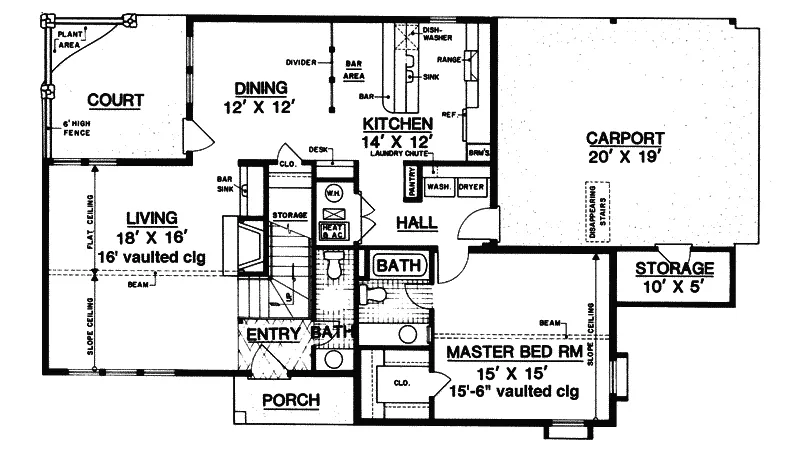 Contemporary House Plan First Floor - Cornerstone Creek Rustic Home 020D-0142 - Search House Plans and More