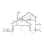 Traditional House Plan Left Elevation - Willow Country Farmhouse 020D-0146 - Shop House Plans and More