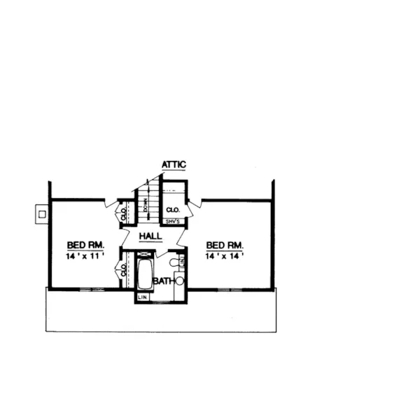 Country House Plan Second Floor - Stanhope Place Craftsman Home 020D-0153 - Shop House Plans and More