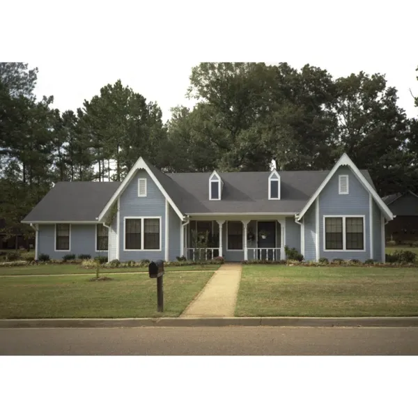 Steep Gables Enhance This Country Ranch Appeal