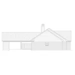 Ranch House Plan Left Elevation - Eagleville Ranch Home 020D-0180 - Search House Plans and More