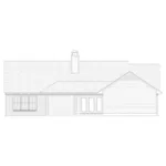 Ranch House Plan Rear Elevation - Eagleville Ranch Home 020D-0180 - Search House Plans and More