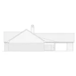 Ranch House Plan Right Elevation - Eagleville Ranch Home 020D-0180 - Search House Plans and More