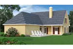 Sunbelt House Plan Rear Photo 01 - Gazelle Traditional Home 020D-0183 - Search House Plans and More