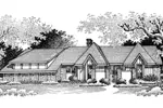 Sensational Tudor Ranch With Detailed Façade 